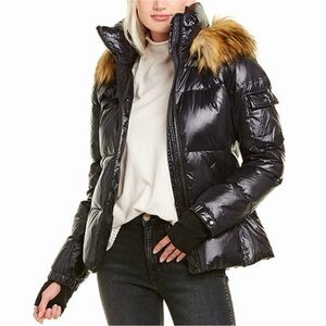 S13 Down Puffer Coat with Removable Hood size M